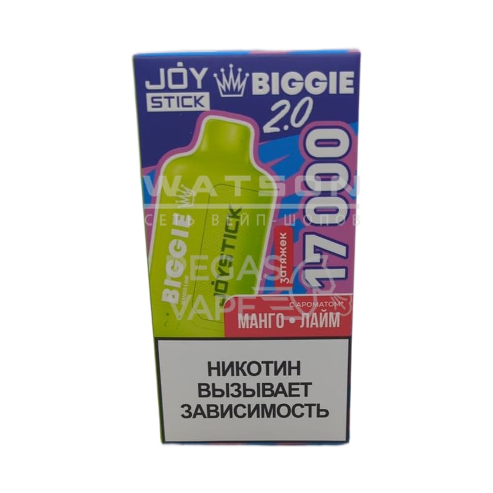 Электронная сигарета JOYSTICK Biggie 17000 (Манго лайм) Электронная сигарета JOYSTICK Biggie 17000 (Манго лайм)